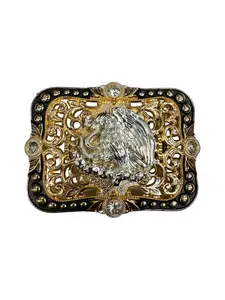 Western Style Mexico Eagle Buckle Hebilla Vaquera Escudo Mexico Aguila