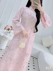 Kim sa Bling bling Pink ao Dai| B27 | Ao Dai for Women| Lunar New Year | Ao Dai Viet Nam
