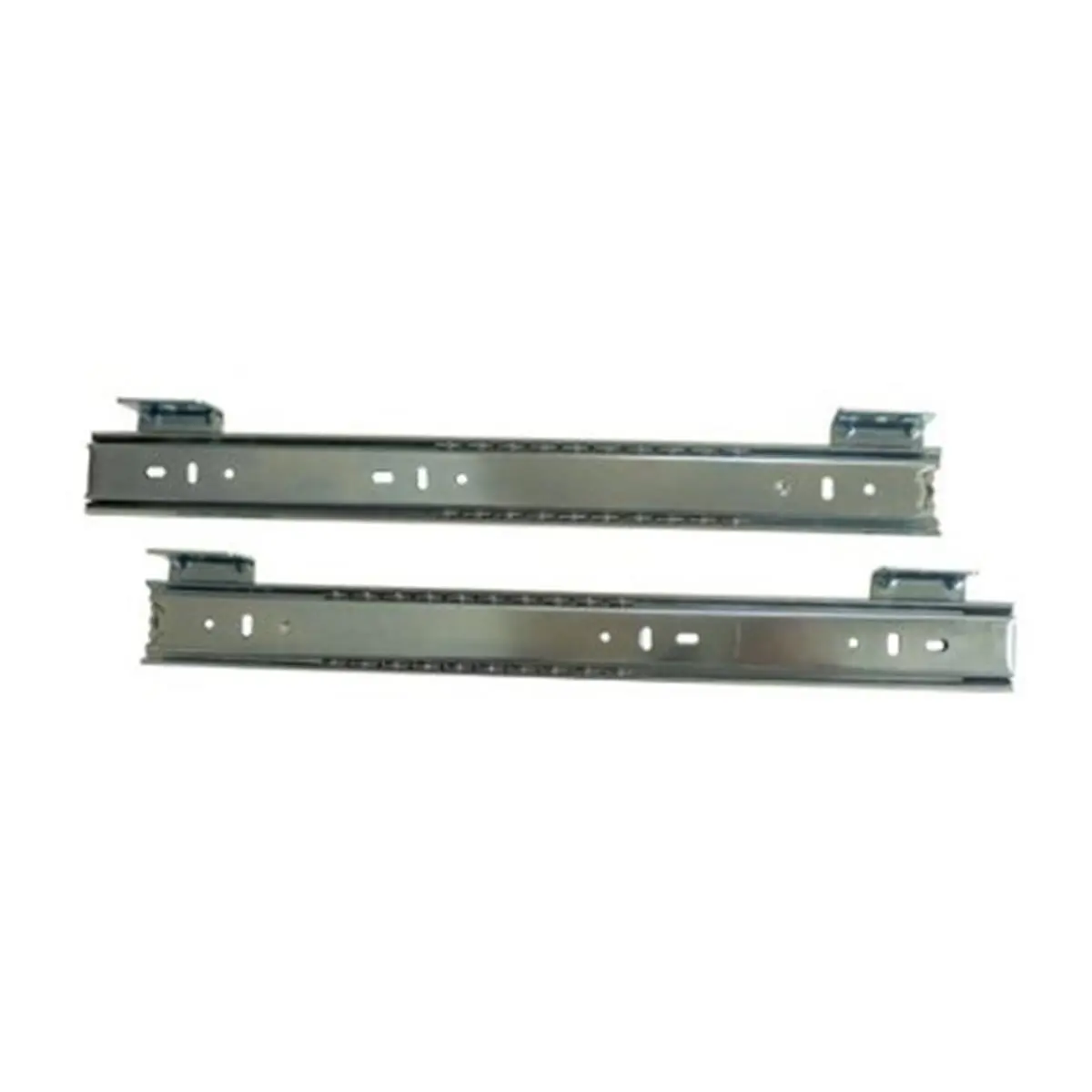 212 MAIN Zinc Finish Top Mount Pencil Slide Hardware - 0.75 in. Desk Extension, 18 in. Length, Ball Bearing Mechanism, Mounting Brackets Included