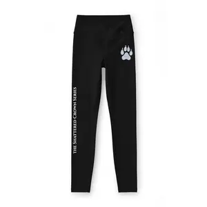 Paw Print & Side Text Leggings | Leggings
