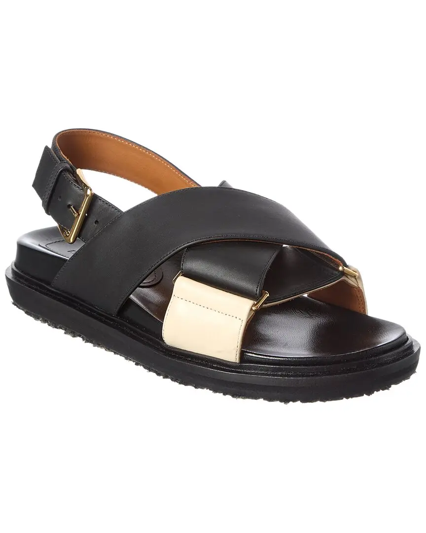 Marni Crisscross Fussbet Leather Sandal
