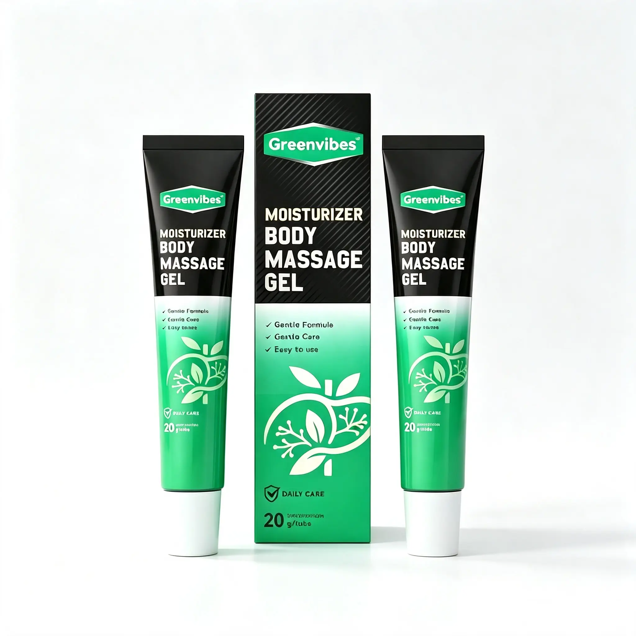 GreenVibes Men's Intimate Care Massage Gel, Gentle Soothing Relaxing Hydrating Personal Lubricant Gel, Mild Skin-Friendly Formula for Men’s Daily Private Area Moisturizing & Comfort Care