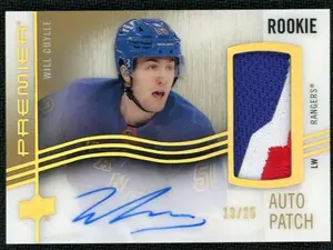 2023 Upper Deck Premier #AHR-WC Will Cuylle Rookie Auto Patch RC /25