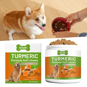 200g Organic-Turmeric Soft Chews For Dogs High Absorption Natural Anti-Inflammatory Hip Joint Supplement For Dogs Care Products