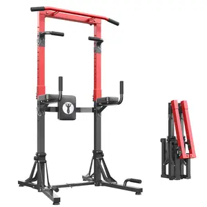 Power Tower for Home Gym | 150kg Capacity, Multi-Height Adjust, 6-Level Dip/Chin, Space Saving