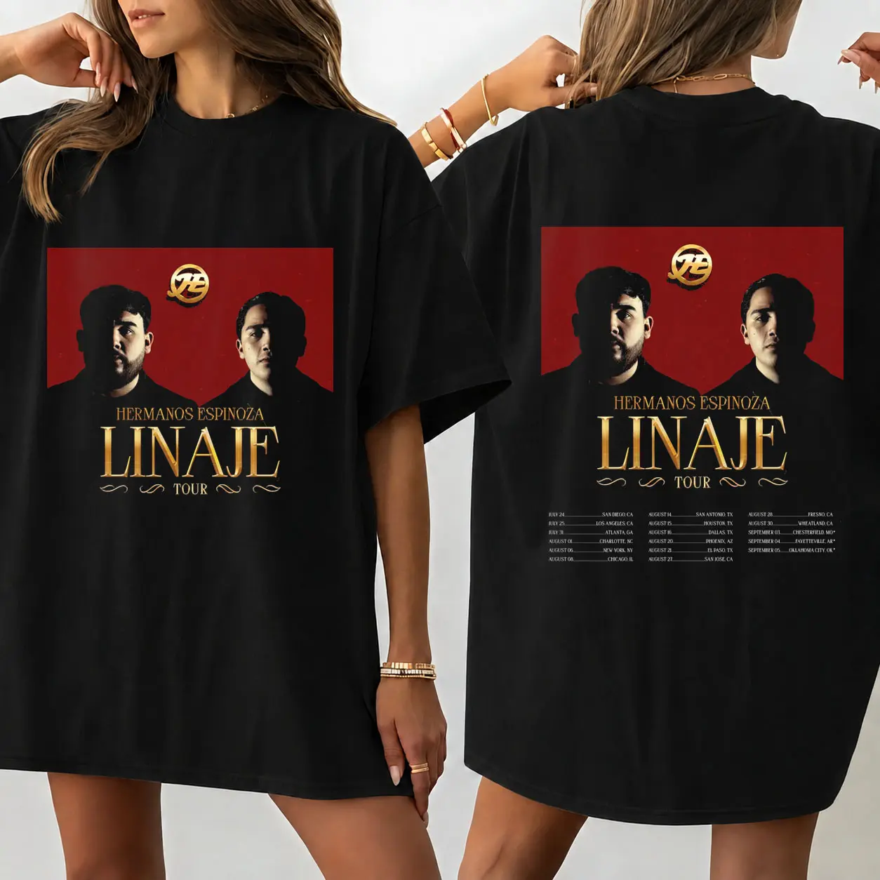 Hermanos Espinoza Shirt, LINAJE Tour 2026 Graphic Tee For Woman And Man