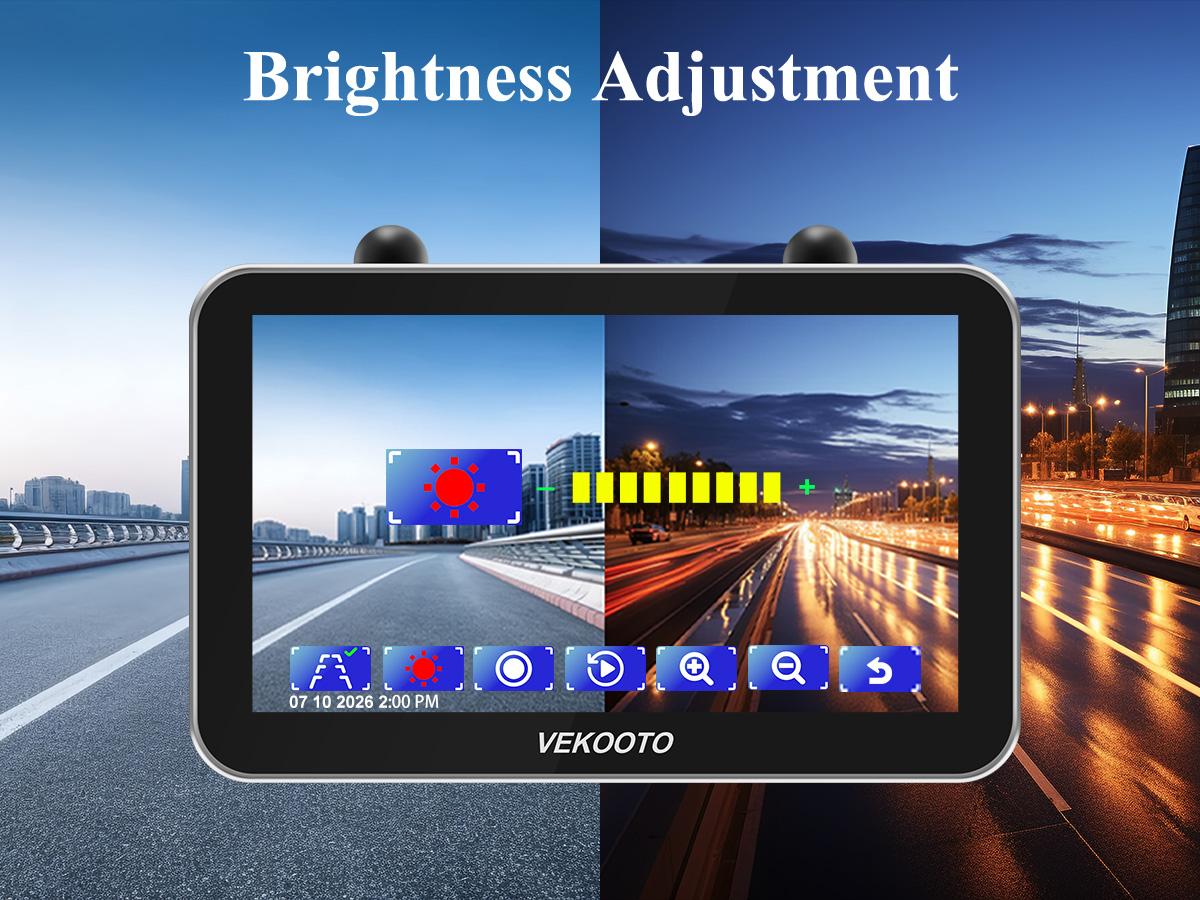 VEKOOTO VK7 Pro Magnetic Solar Wireless Backup Camera 7'' IPS Touchscreen Monitor IP69 Waterproof HD1080P No Wiring Rechargeable Camera for RV Trailer Camper Blind Spot Truck Automotive Backup Camera for Truck IR Night Vision farmer toolupgrade