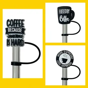 Coffee Quotation Straw Topper