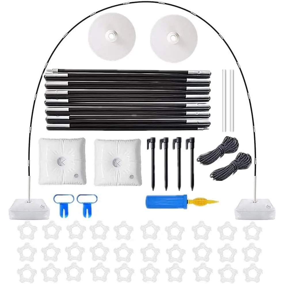 Balloon Arch Kit,9FT Tall & 10Ft Balloon Arch Stand Kit,Balloon Arch Kit With Fillable Base for Birthday Baby Shower Graduation Wedding Christmas Indoor Supplies Decoration (B)