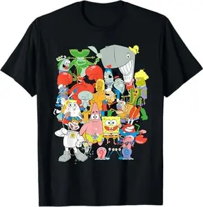 Spongebob Cast Of Characters T-Shirt Unisex Tee