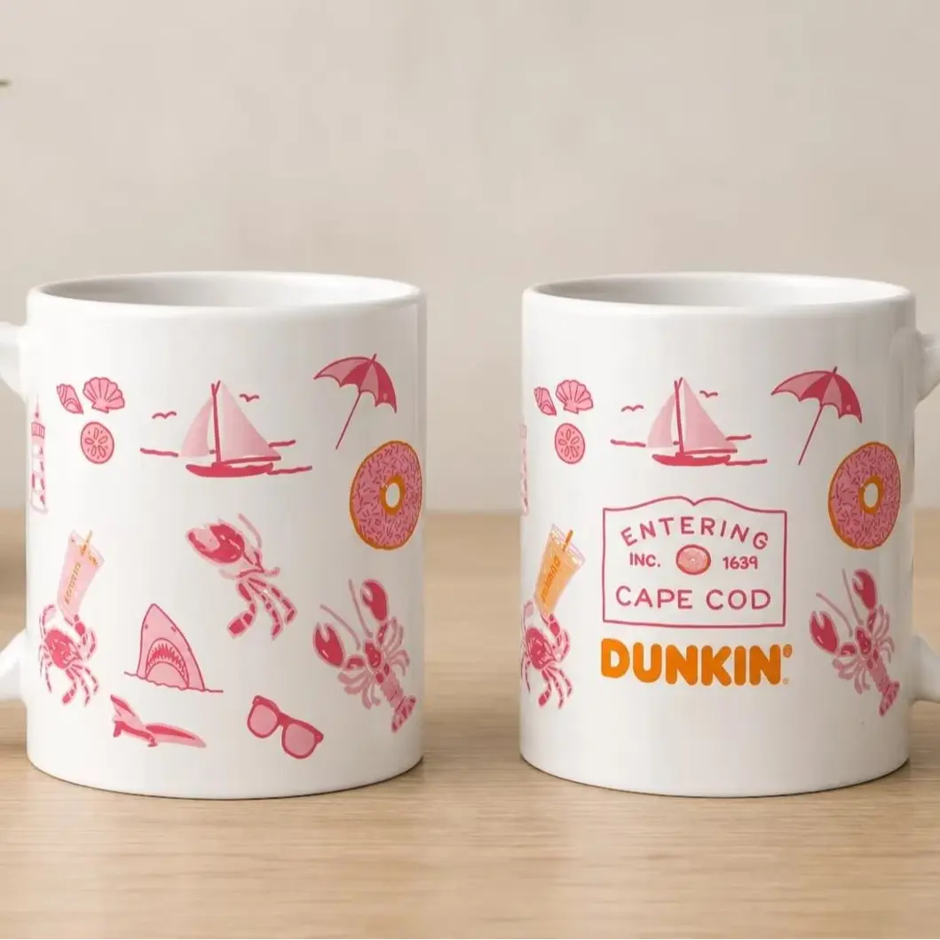 [SALE UP TO 50%] Dunkin Donuts Cape Cod Mug Pink Crab 2026