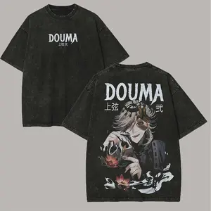 Demon Slayer Douma Printed Unisex Washed T-Shirt