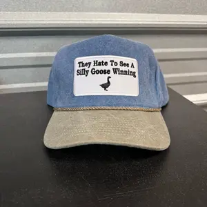 They Hate To See A Silly Goose Winning Sand Trucker Adjustable Snapback Cap