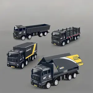 Inertial Realistic Durable Transport Container Truck Toy, Manual Operation Engineering Vehicle Model Suitable for 3-6 Boys, Birthday Party Gift