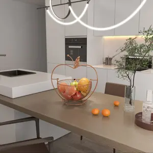 Elegant Fruit Basket for Home Living Room Coffee Table, Creative Snack Bowl for Dry Fruits and Candies, Stylish Fruit Tray for Dining Area