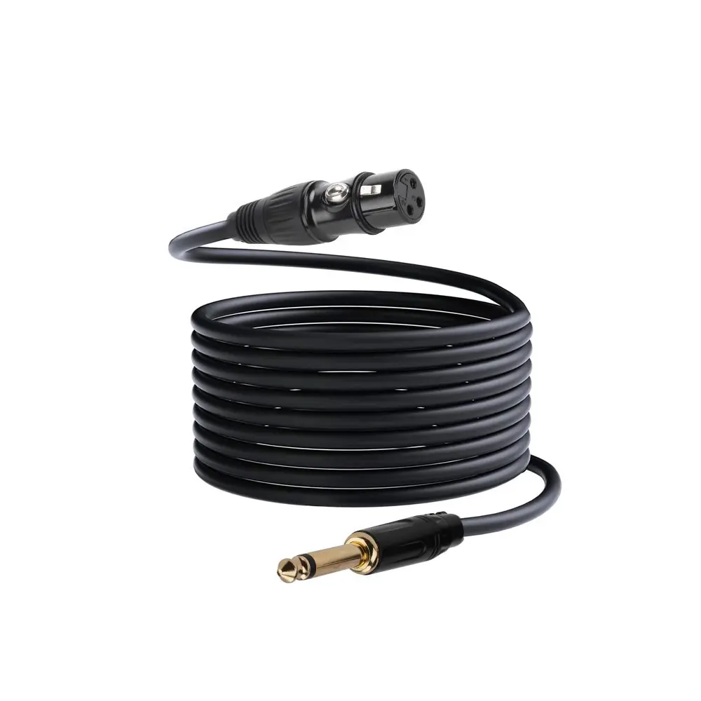 LMBGM 6.35mm to XLR Female Balanced Audio Cable, 1/4 Inch Stereo to XLR Microphone Line 10m Long Length Professional Studio Recording Accessories Audio Accessory