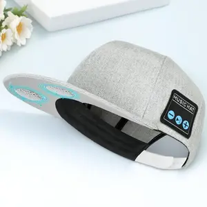 Wireless Bluetooth Sports Cap with Headphones, Outdoor Running Cycling Music Hat, Breathable Adjustable for Men Women, Hands-Free Call, Sweatproof, Detachable Washable Sun Protection Gear for Fitness