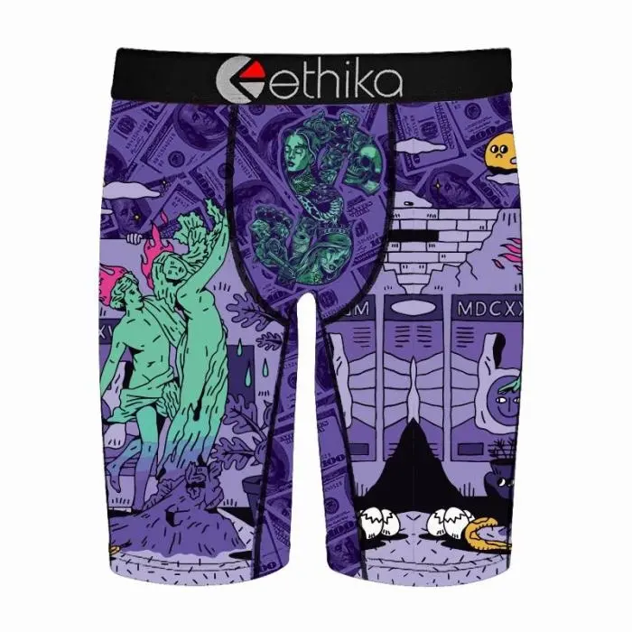 Men's Purple Money Boxer Briefs