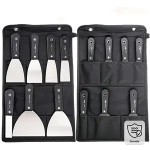 7pcs Stainless Steel Putty Knife Set with Durable Storage Bag - Perfect for Drywall, Paint Scraping, And Wall Repair - Made Of Durable Stainless Steel - Ideal for DIY Enthusiasts And Home Repair