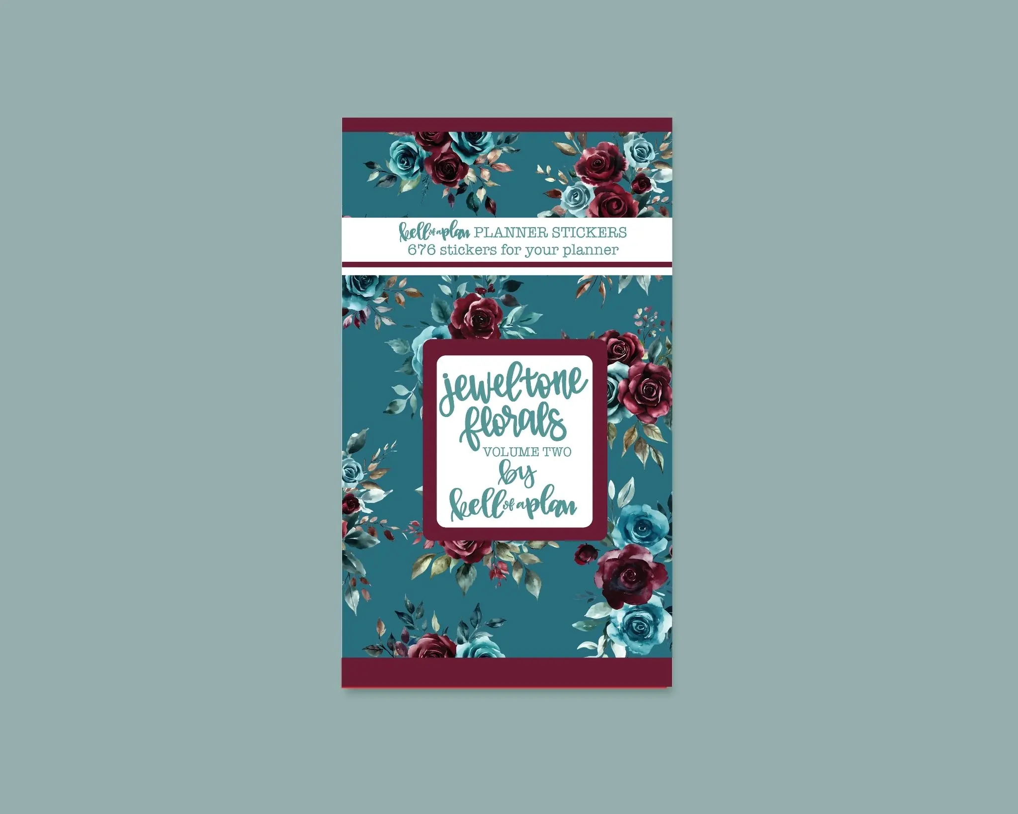 Jewel Tone Florals Volume Two Sticker Book Jewel Tone Florals Volume Two Sticker Book