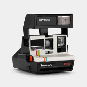 Polaroid 600 Supercolor 635 CL White Instant Film Camera