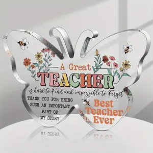 Acrylic Teacher Valentine Gift, Student Desk Decoration, Acrylic Desktop Decoration, Memorial Keepsake, Thankful Appreciation Present, Ideal for Teachers' Day, Home Decor Products