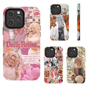 Dolly Parton "Jolene" Country Music Phone Case, Retro Aesthetic Design Custom Fit for iPhone 17, 16, 15, 14, 13, 12, 11 Pro Max Plus, Fan Gift Rhinestone Cowgirl Core Dolly Vibe Tough Armor Cover