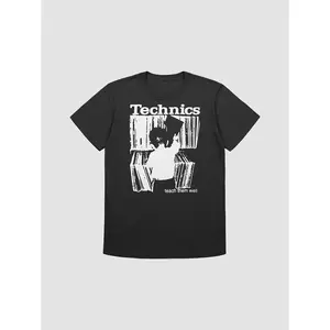 TECHNICS: TEACH THEM WELL T SHIRT (WHITE LOGO)