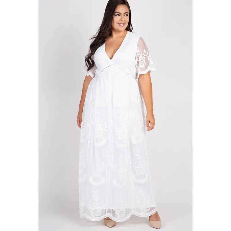Beige Smocked Halter Maternity Maxi Dress - TikTok Shop