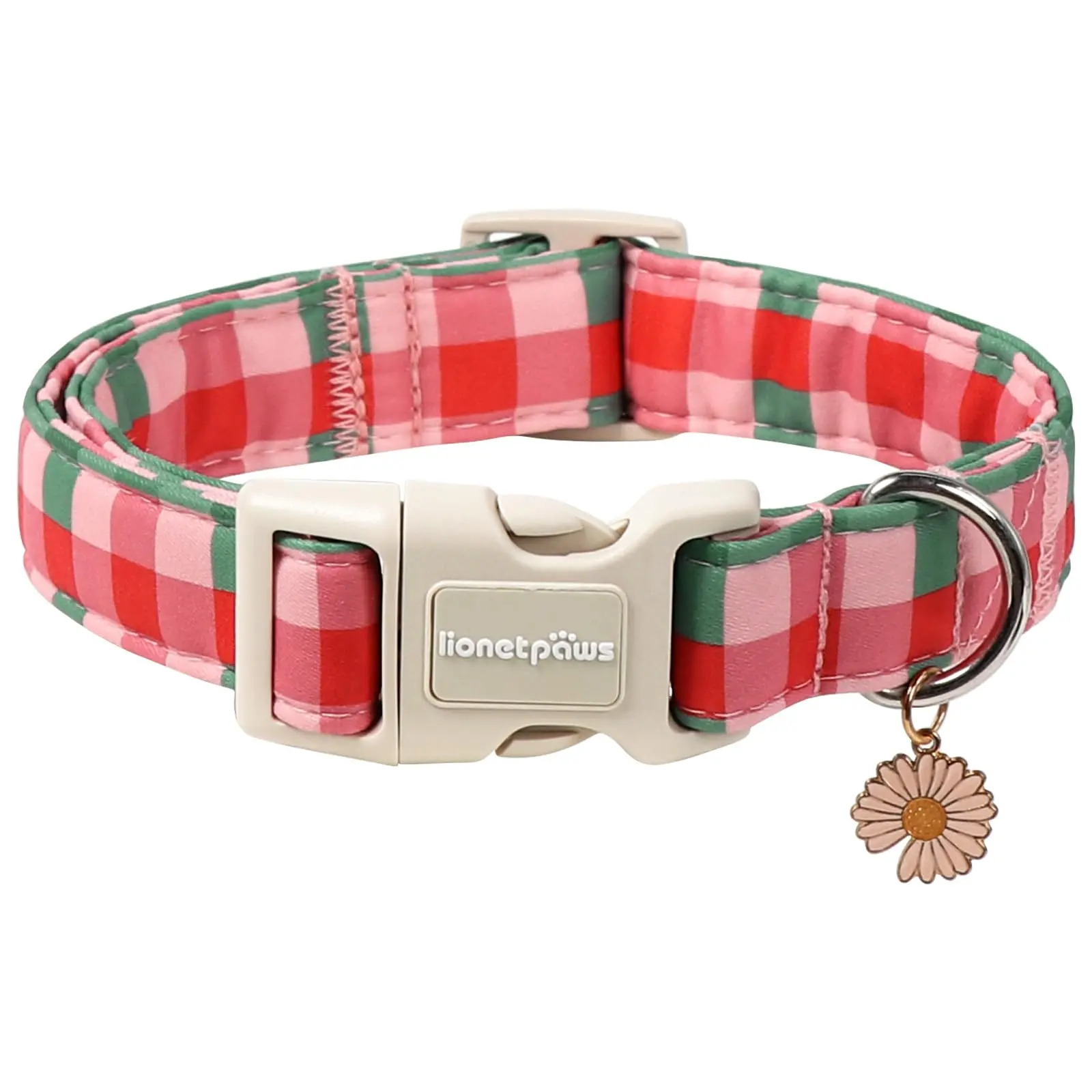 Red Pink Green Grid