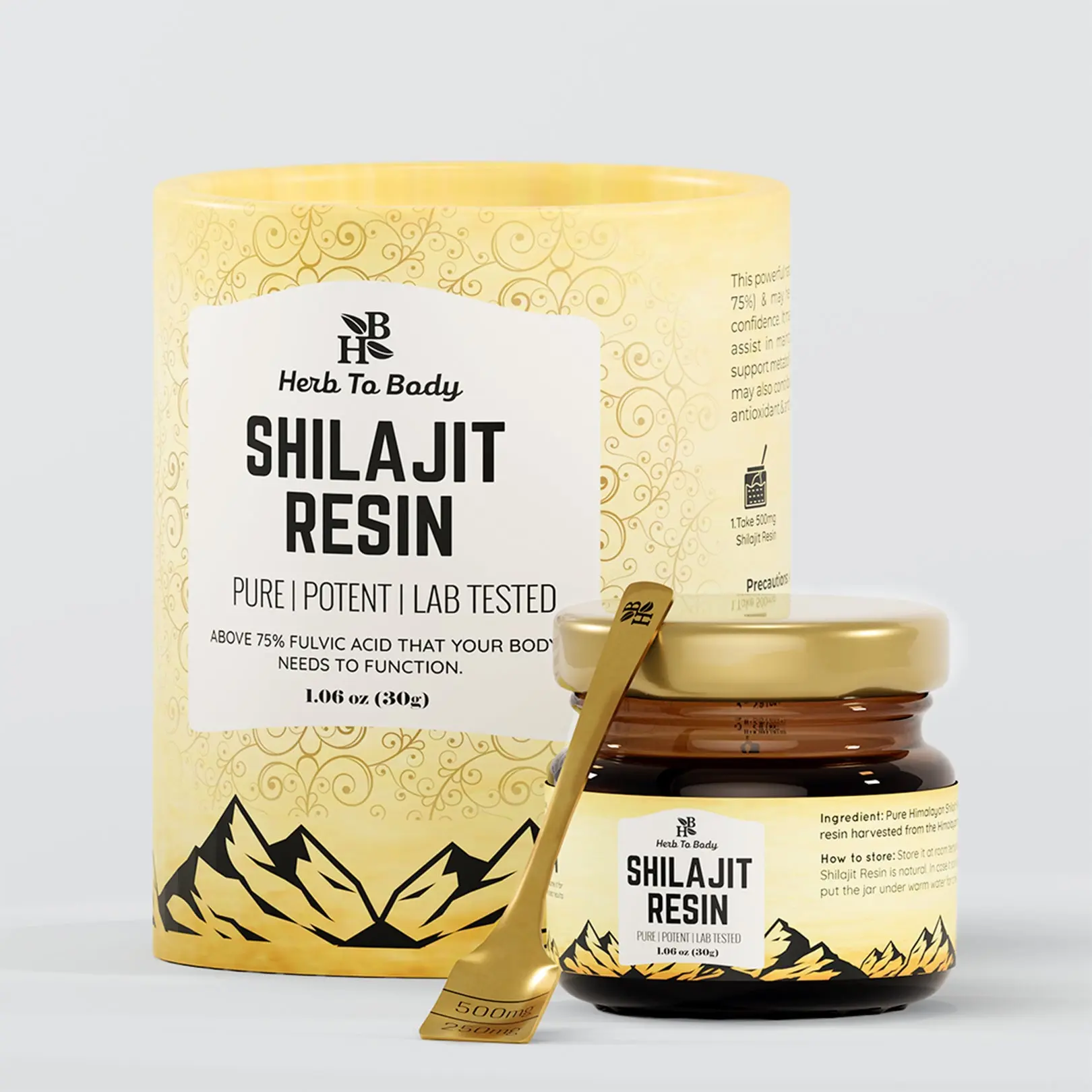 Himalayan Nature Health Supplement Shilajit Resin (30g) | Herb To Body