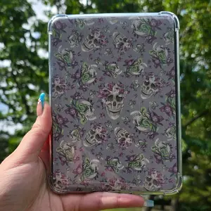 Skulls with Snakes Purple and Green Kindle Case Insert