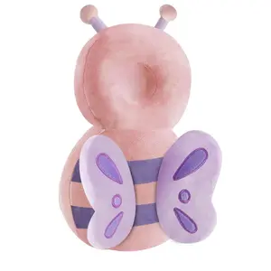 Baby Head Protection Backpack, Toddler Walking Head Protector, Adjustable Head Protector Pad Safety Cushion Newborn Carrier Travel Cute Anti Lost Infant 0-2 years. small size