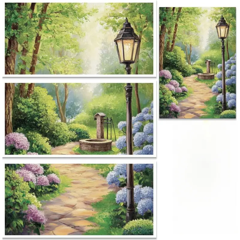 3 Sheet Rub on Transfers 12x6 Inch Garden Furniture Transfers Self-Adhesive Waterproof Transfer Stickers Flower Rub on Decals for Wood Porcelain Glass Dressers Home Decor