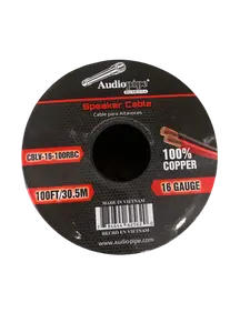 Audiopipe CBLV-16-100RBC 100% Copper 16 Gauge Speaker Wire 100FT