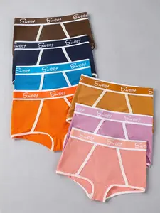 Women's Letter Tape Boyshorts, Fitted Breathable Comfortable Panty for Daily Wear, Women's Underwear for Summer All Seasons, Athletic