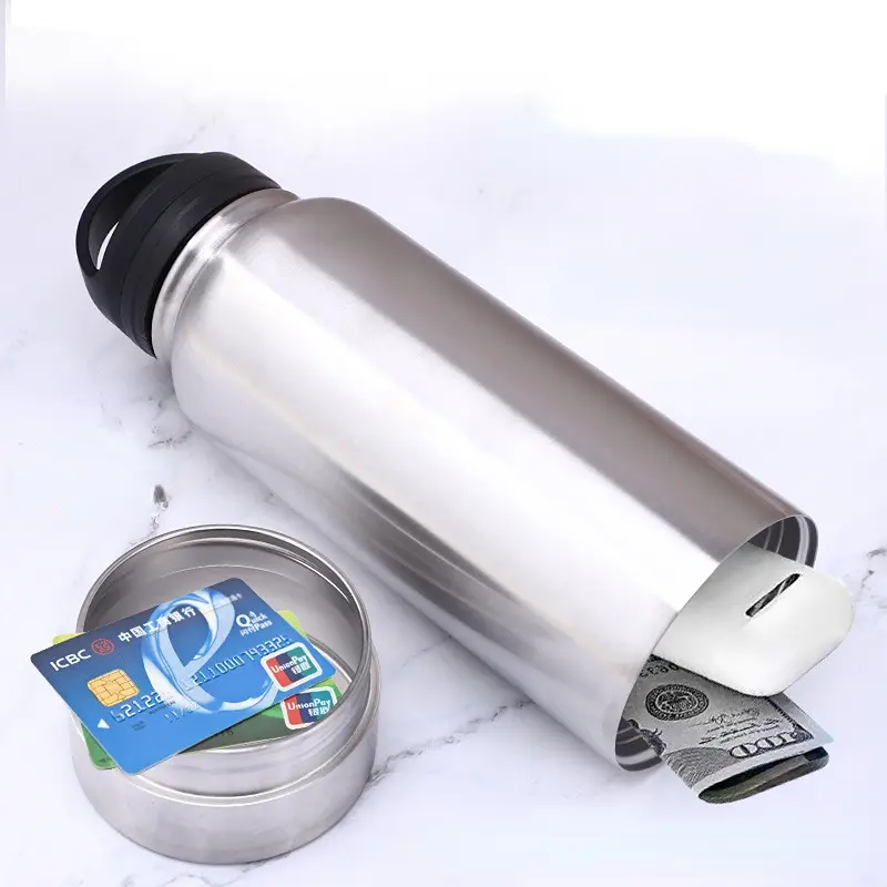 750ml Water Diversion Bottle, Portable Water Bottle, Secret Pill Storage Organizer, Safe Hidden Spot for Storing Money Suitable for Outdoor Use, Perfect Gift Idea