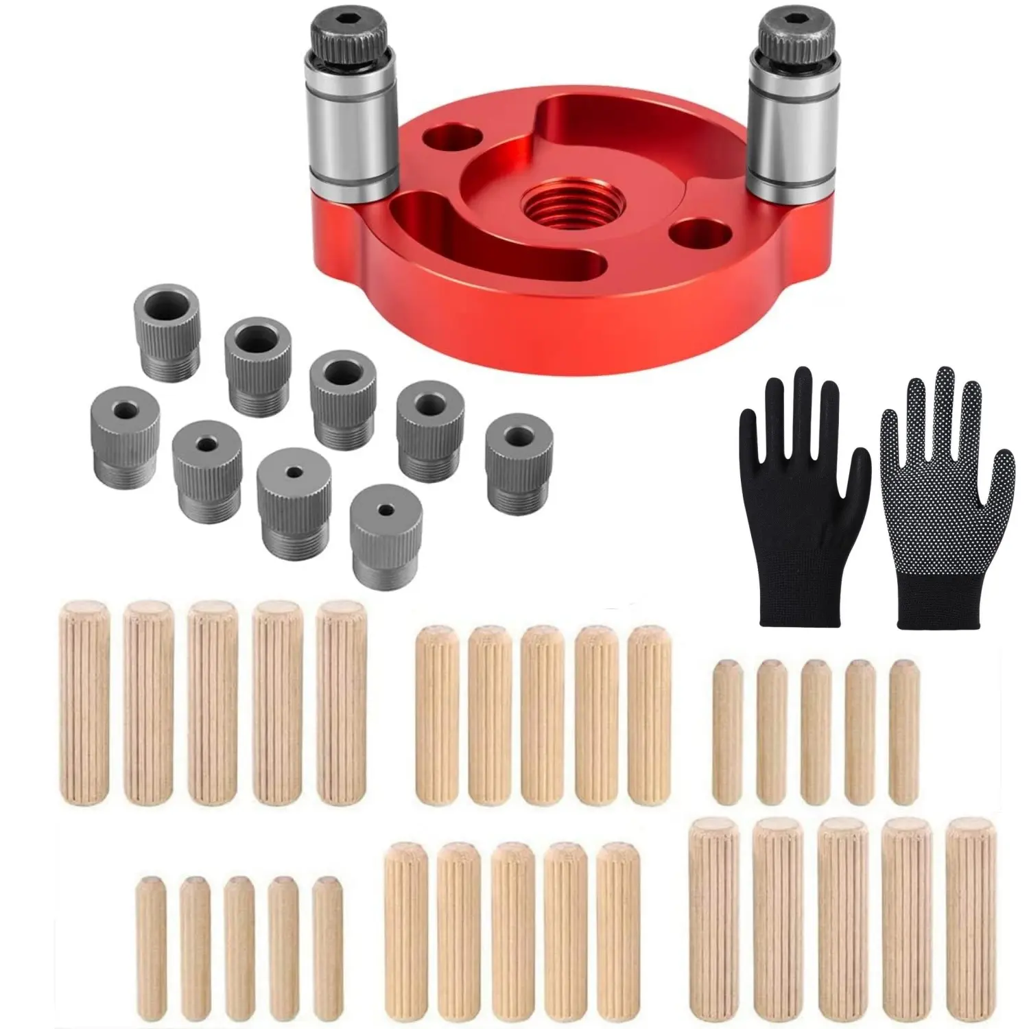 Self Centering Doweling Jig, Dowel Drill Guide 2/3/4/5/6/7/8/9/10mm Handheld Drill Guide for Straight Holes Wood Panel Hole Puncher Locator - Home Improvement., 1Pc Drill Guide