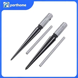 2 pcs Tapered Reamers T Handle 5 Fluted Chamfer Bridge Pin Hole Hand Held Reamer