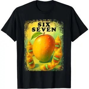 6 7 Six Seven Mangos and Mustard Funny Meme T-Shirt