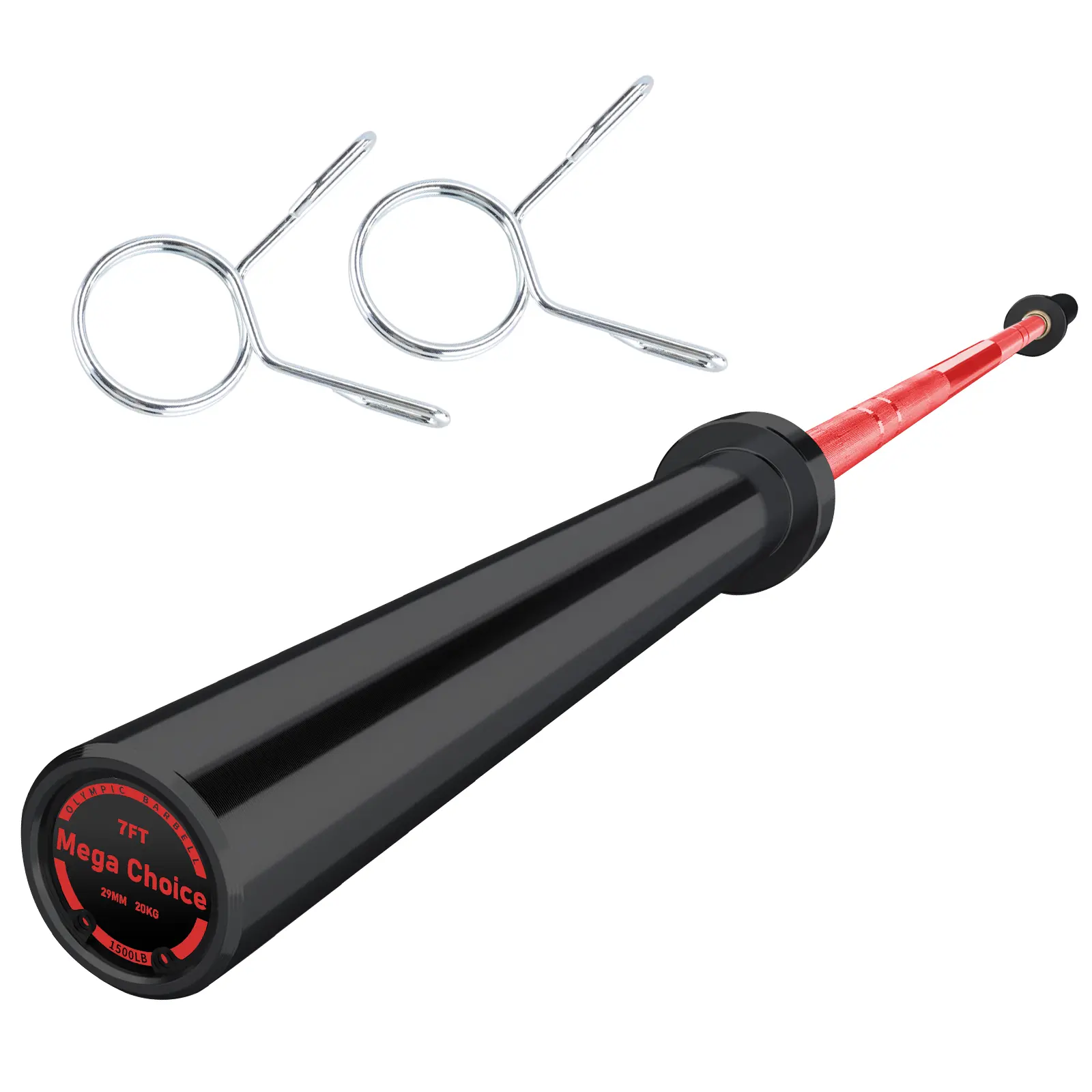 Heavy Duty 7FT Alloy Steel Olympic Barbell Set (1500LB Capacity, 2" Plate Compatibility) - Includes 47" EZ Wave & 4FT Short Bars, International Games Standard for Powerlifting, Body Recomp, Resistance Training, Fitness Support & Grip Strengthening