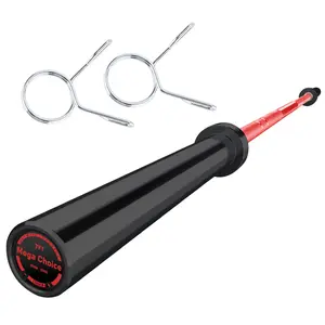 Heavy Duty 7FT Barbell Set, 1500LB Capacity Alloy Steel Olympic Bar for 2" Plates, Includes 47" EZ Wave Bar & 4FT Short Bar, Professional Powerlifting & Bench Press Equipment for Home Gym, International Games Standard Weightlifting Bar