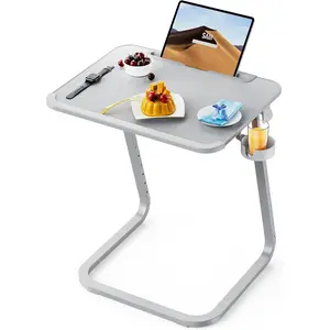 SAIJI TV Tray Table - Heavy Duty Extra Large TV Tray, Upgraded TV Dinner Trays for Eating Snack Food, Tilt & Height Adjustable TV Tray Laptop Desk for Sofa & Bedside Small Table