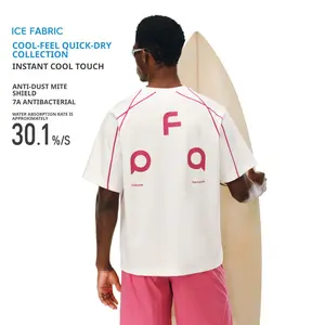 FPA Color Contrast Stitch Logo Triangle Patch Quick Dry Short Sleeve Tee Outdoor Summer Premium Crew Neck T Shirt t-shirt fashionable