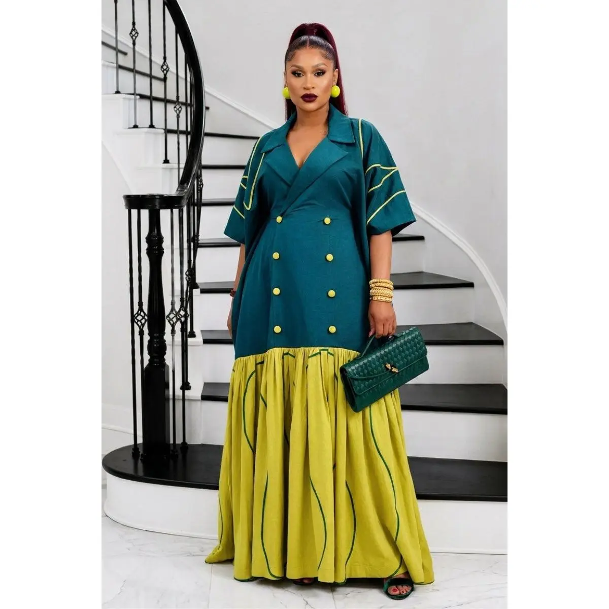 The Executive Lapel Bubu Dress