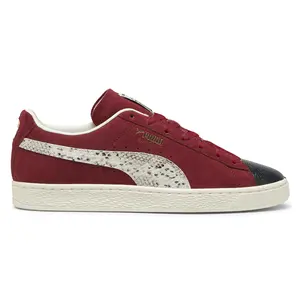 PUMA Mens Suede Split Lace Up Sneakers Shoes Casual - Red