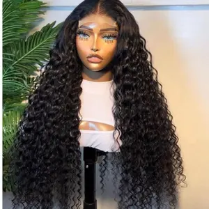 Deep wave ,Etonam  hair and beauty human hair wig 5x 5 lace closure wig 28 in 250 density