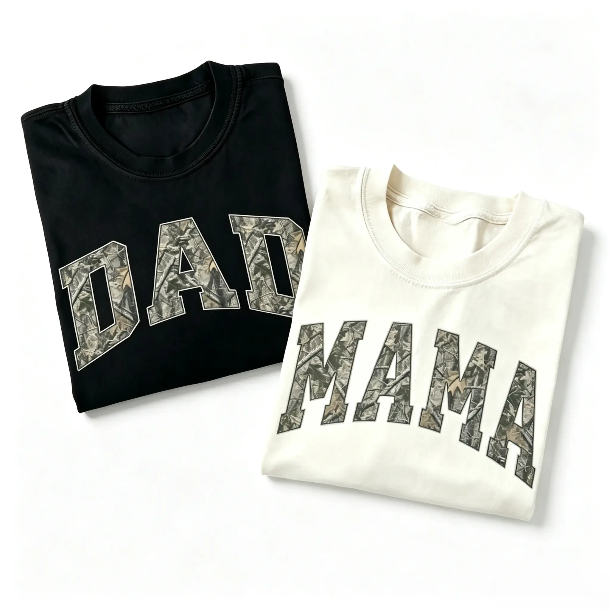 Camo Mama Dad Shirt, Comfort Colors, Matching Mom & Dad TShirts, Pregnancy Announcement, Mother's Day Gift for Mom, Dad Gift, Christmas Gift