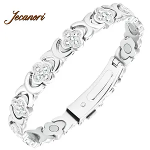 Jecanori Female Wearable Fashionable Pure Copper Magnetic Bangle - Elegant Fashion Accessories Bracelet with 3500 Gauss Magnets for Healing