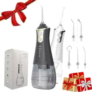 Halloween,  Electric Water Flosser for Women, Men, Portable Oral Irrigator with 5 Nozzles for Home & Travel, Waterproof Teeth Cleaner, 4 Modes Teeth Cleaning Tool for Home & Travel, Water Flosser For Teeth, Fall Gift, Winter Gift, Gift
